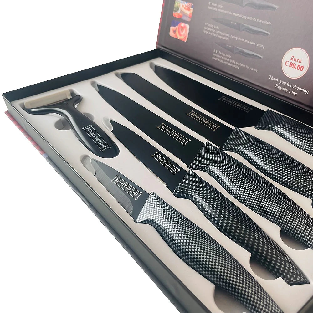5-delars knivset med non-stick