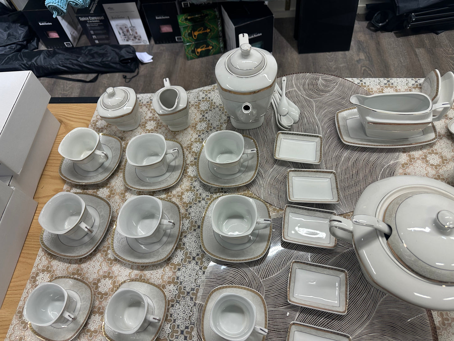 Stor 84 Delar Matbord Set