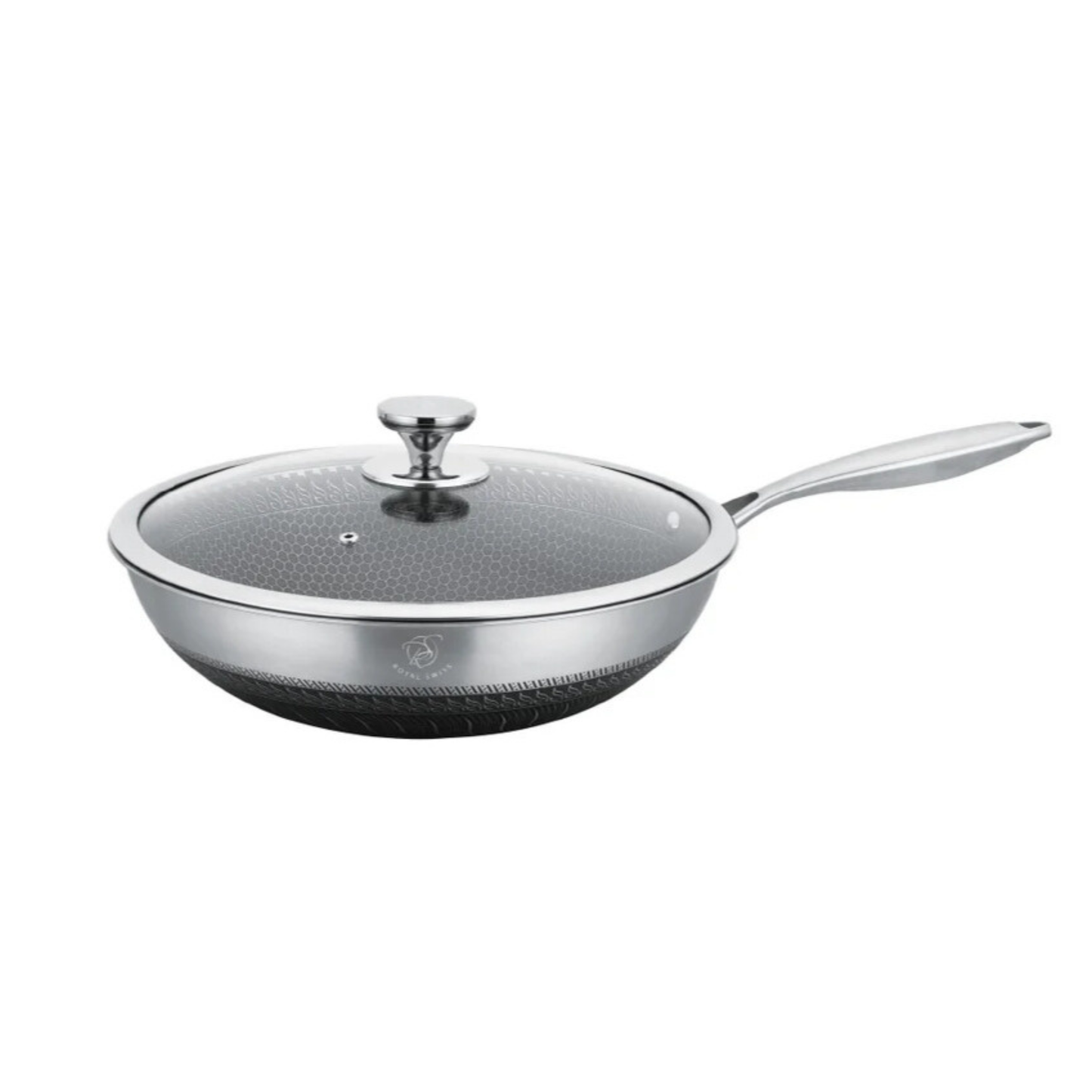 Wok Hexagon-mönster Stekpanna - 32 CM