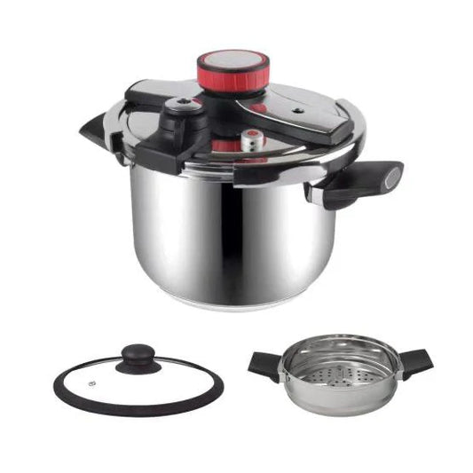 2 in 1 Stainless Steel Pressure Cooker