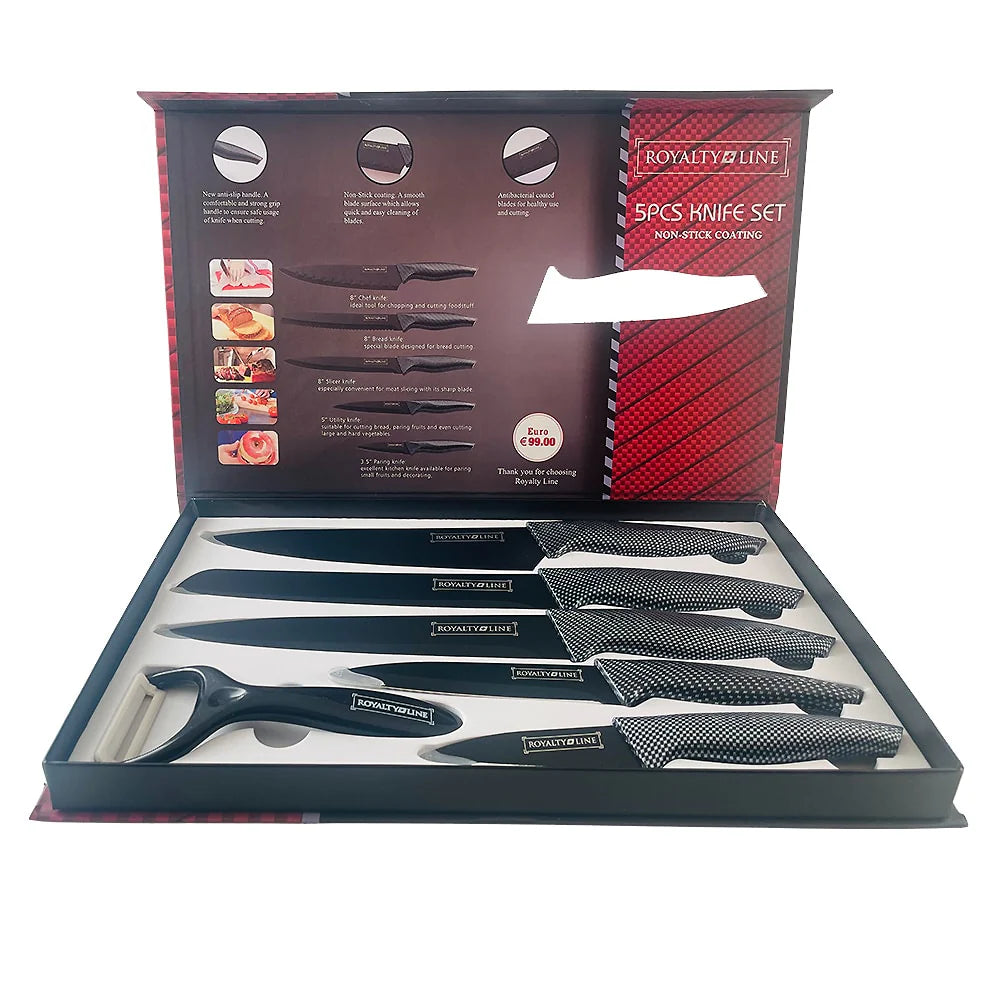 5-delars knivset med non-stick