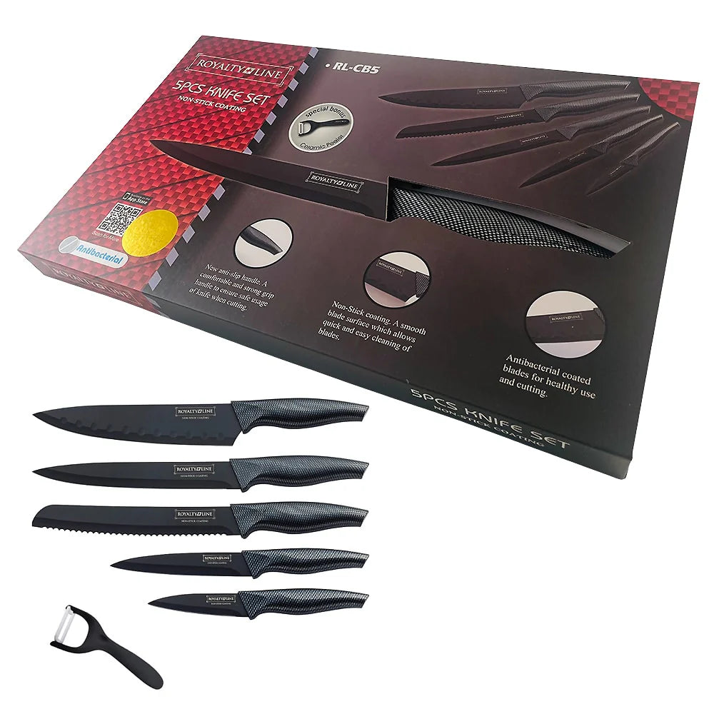 5-delars knivset med non-stick
